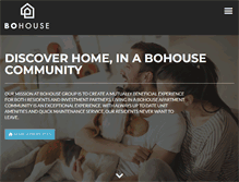 Tablet Screenshot of bohouse.com